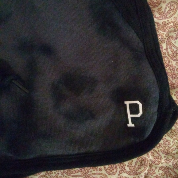 NEW VICTORIA'S SECRET PINK TIE DYE PULL ON VARSITY LOUNGE SHORTS - Picture 6 of 8